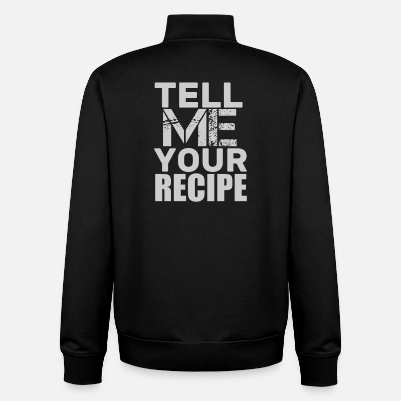 Raconter la recette - Sweat zippé unisexe en coton bio Stanley/Stella - noir
