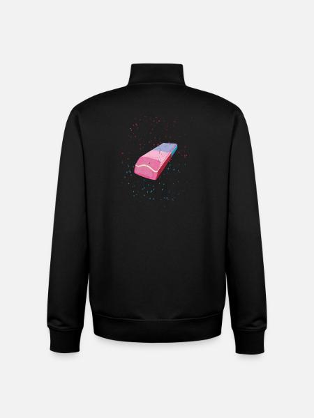 Eraser | Eraser - Unisex Organic Zip Sweatshirt by Stanley/Stella - black