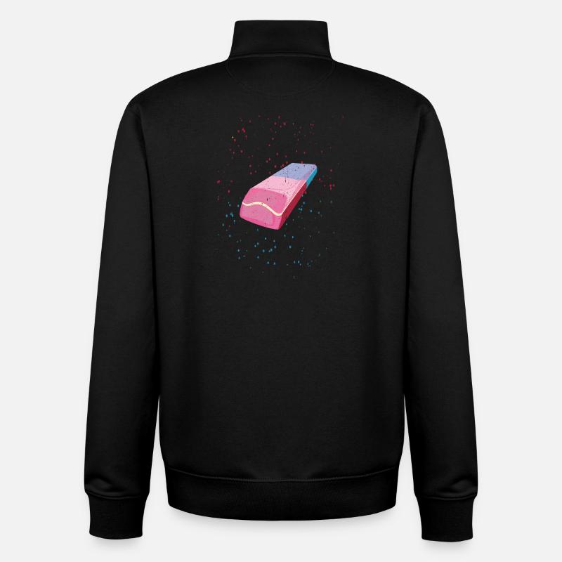 Gomme | Gomme - Sweat zippé unisexe en coton bio Stanley/Stella - noir