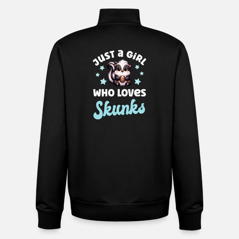 Mouffette - Sweat zippé unisexe en coton bio Stanley/Stella - noir