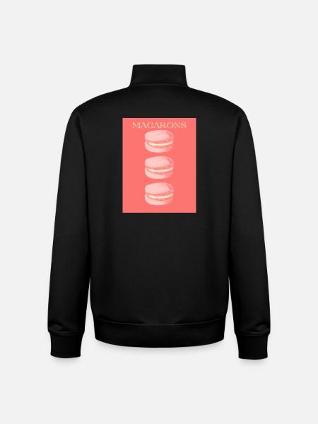 MACARONS - Unisex Organic Zip Sweatshirt von Stanley/Stella - Schwarz