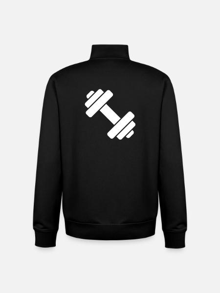 Hanteln - Unisex Organic Zip Sweatshirt von Stanley/Stella - Schwarz