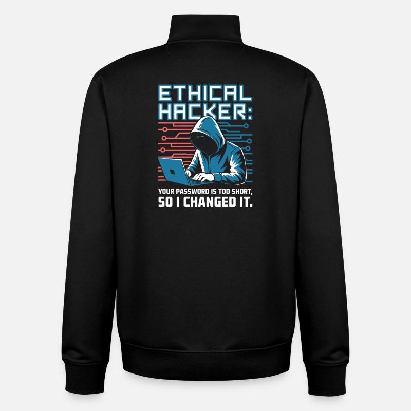 Ethischer Hacker - Unisex Organic Zip Sweatshirt von Stanley/Stella - Schwarz