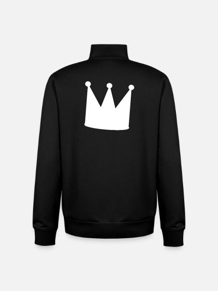 König - Unisex Organic Zip Sweatshirt von Stanley/Stella - Schwarz