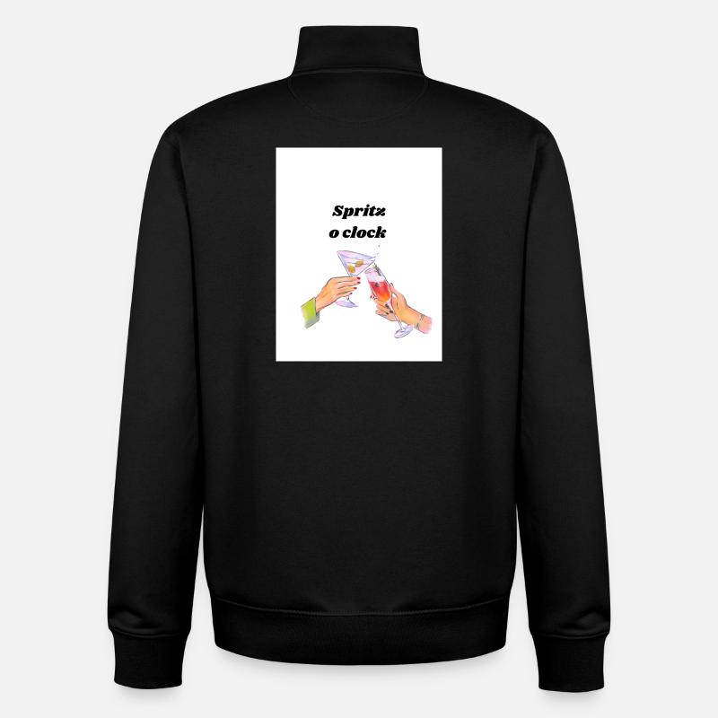 Spritz o clock  - Unisex Organic Zip Sweatshirt von Stanley/Stella - Schwarz