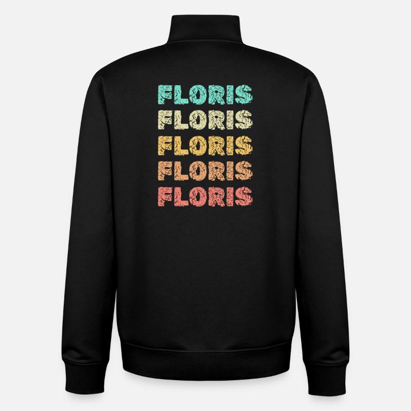 Floris as Floris - Unisex Organic Zip Sweatshirt by Stanley/Stella - black