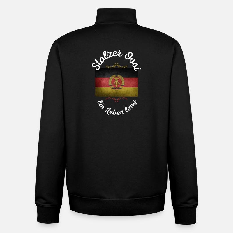 Stolzer Ossi - Unisex Organic Zip Sweatshirt von Stanley/Stella - Schwarz