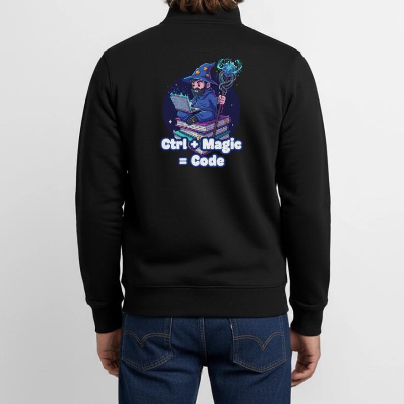 Ctrl Magic Code Zauberer Unisex Organic Zip Sweatshirt von Stanley/Stella