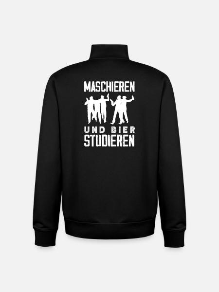 Funny Father's Day Gift Dad Beer - Unisex Organic Zip Sweatshirt by Stanley/Stella - black