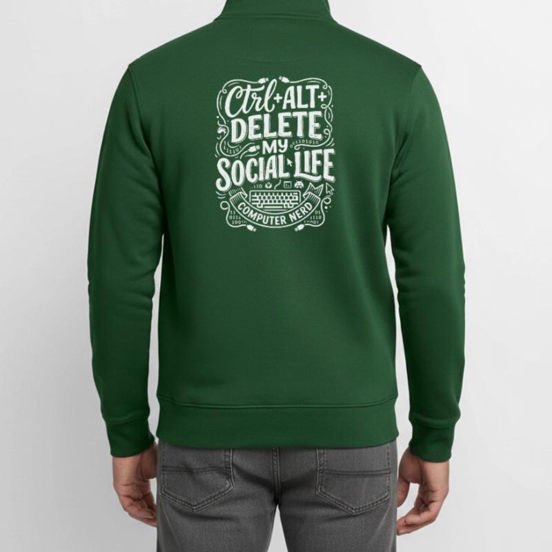 Ctrl+Alt+Delete – Computer Nerd Leben Unisex Organic Zip Sweatshirt von Stanley/Stella