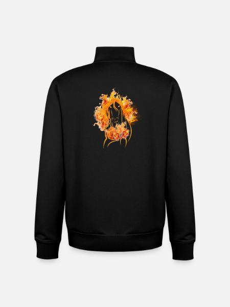Fire Horse - Your Time for Courage of Change - Unisex Organic Zip Sweatshirt by Stanley/Stella - black
