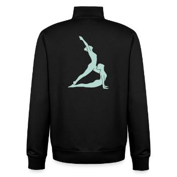 Yoga Silhouette - Unisex Organic Zip Sweatshirt von Stanley/Stella - Schwarz - Hinten - AI Model Male 185 light (185cm)