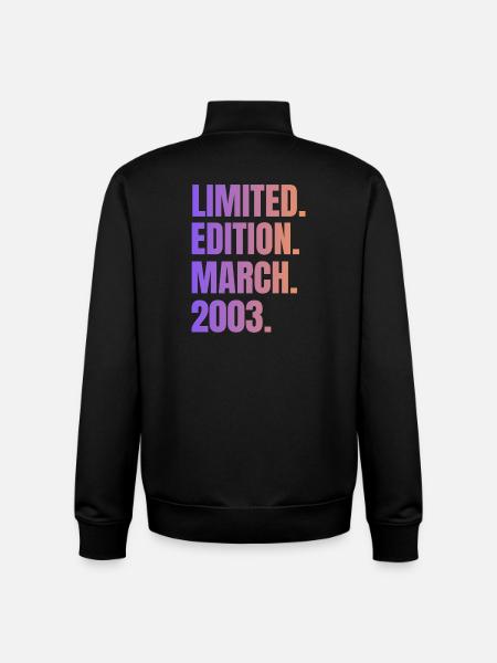 Édition Limitée Mars 2003 - Sweat zippé unisexe en coton bio Stanley/Stella - noir