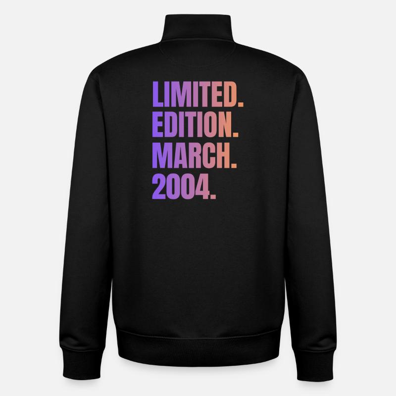 Limitierte Auflage März 2004 - Unisex Organic Zip Sweatshirt von Stanley/Stella - Schwarz