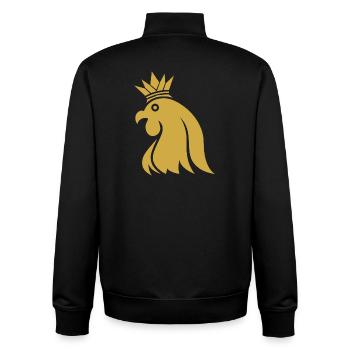 King of the Day - Unisex Organic Zip Sweatshirt von Stanley/Stella - Schwarz - Hinten - AI Model Male 185 light (185cm)