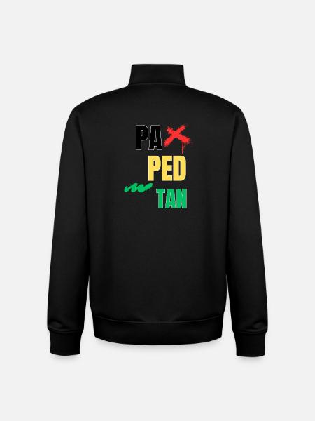 pa_ped_tan - Unisex Organic Zip Sweatshirt by Stanley/Stella - black