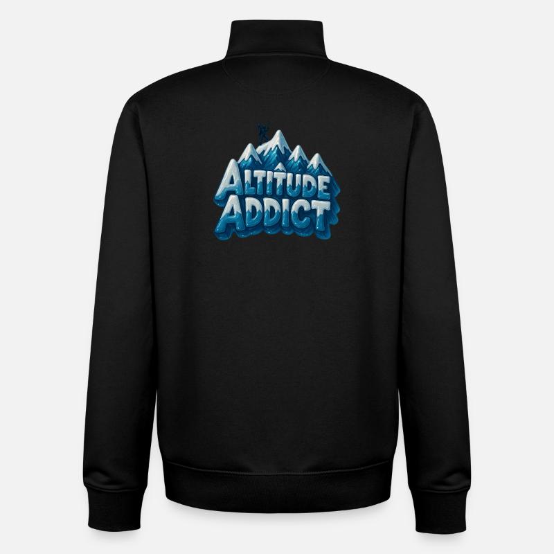 Altitude Addict - Unisex Organic Zip Sweatshirt von Stanley/Stella - Schwarz