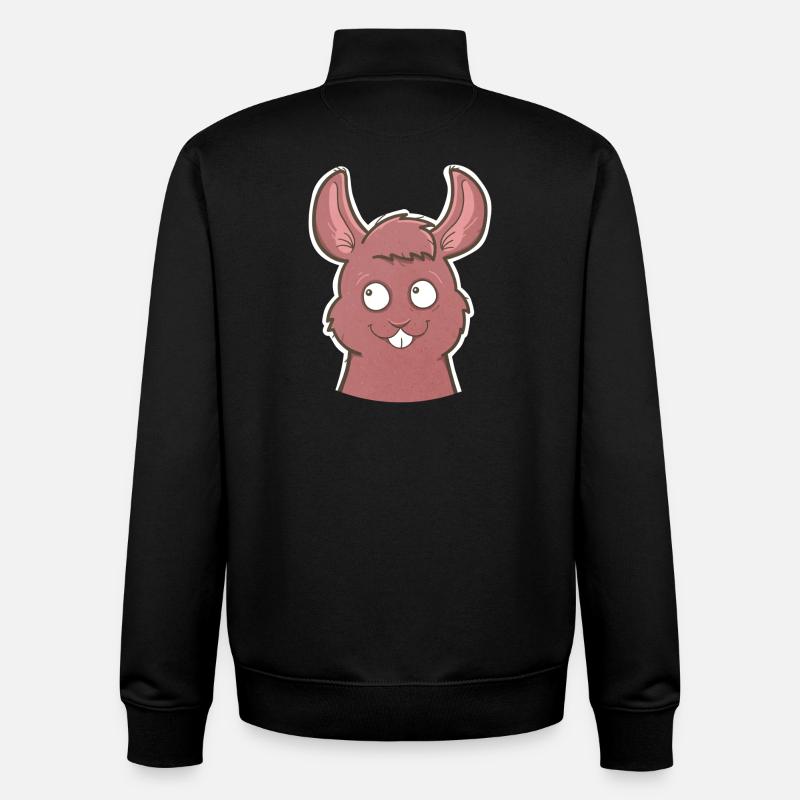 Écureuil - Sweat zippé unisexe en coton bio Stanley/Stella - noir