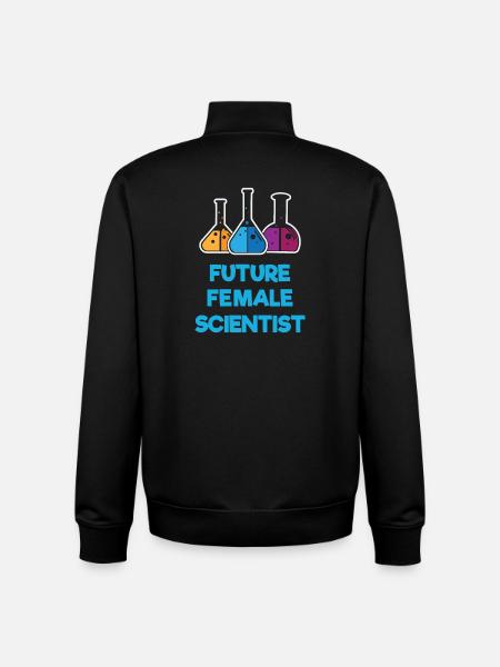 Futures femmes scientifiques - Sweat zippé unisexe en coton bio Stanley/Stella - noir