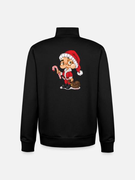 Santa Claus Nikolaus Santa - Unisex Organic Zip Sweatshirt by Stanley/Stella - black