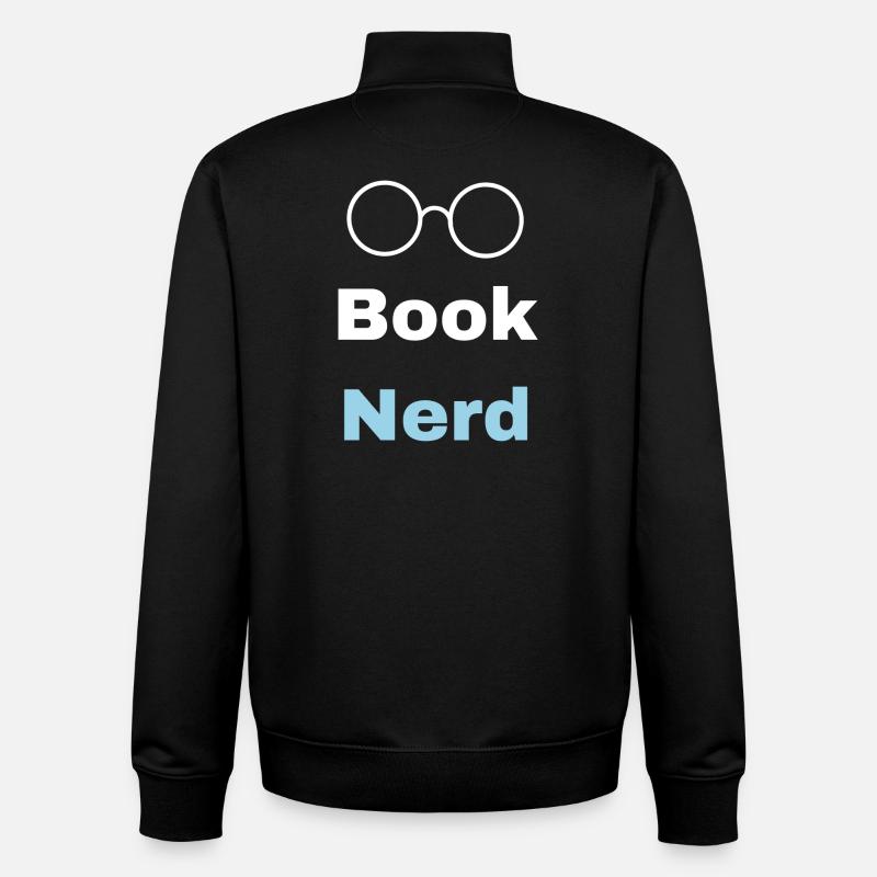 Buch-Nerd - Unisex Organic Zip Sweatshirt von Stanley/Stella - Schwarz