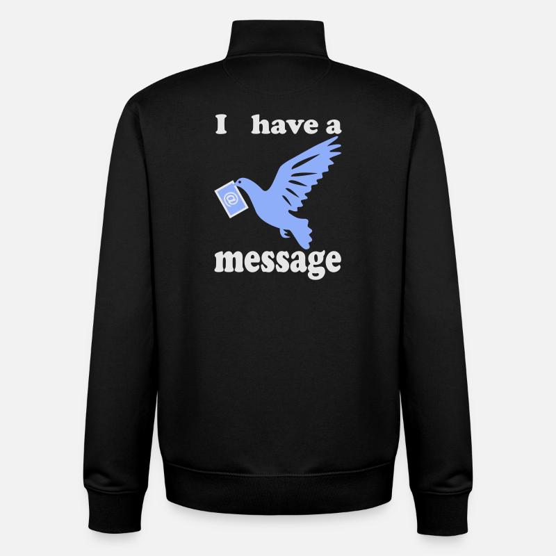 Friedenstaube Vogel - Unisex Organic Zip Sweatshirt von Stanley/Stella - Schwarz