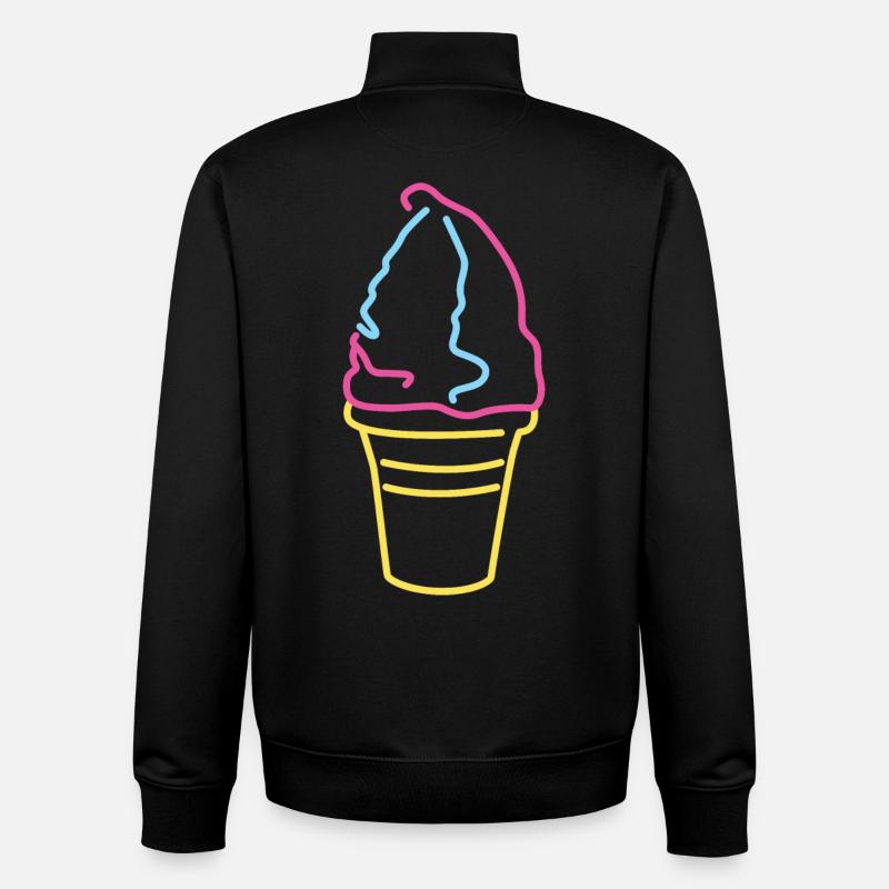 Buntes Softeis - Unisex Organic Zip Sweatshirt von Stanley/Stella - Schwarz