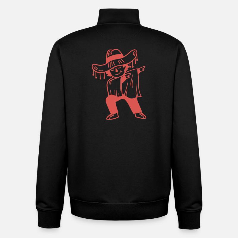 Dabbing Mexikaner Cinco de Mayo - Unisex Organic Zip Sweatshirt von Stanley/Stella - Schwarz