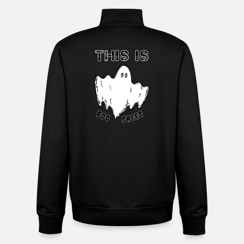 C’est un boosheet - Sweat zippé unisexe en coton bio Stanley/Stella - noir