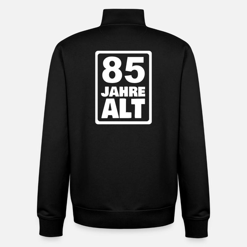 85 - Sweat zippé unisexe en coton bio Stanley/Stella - noir