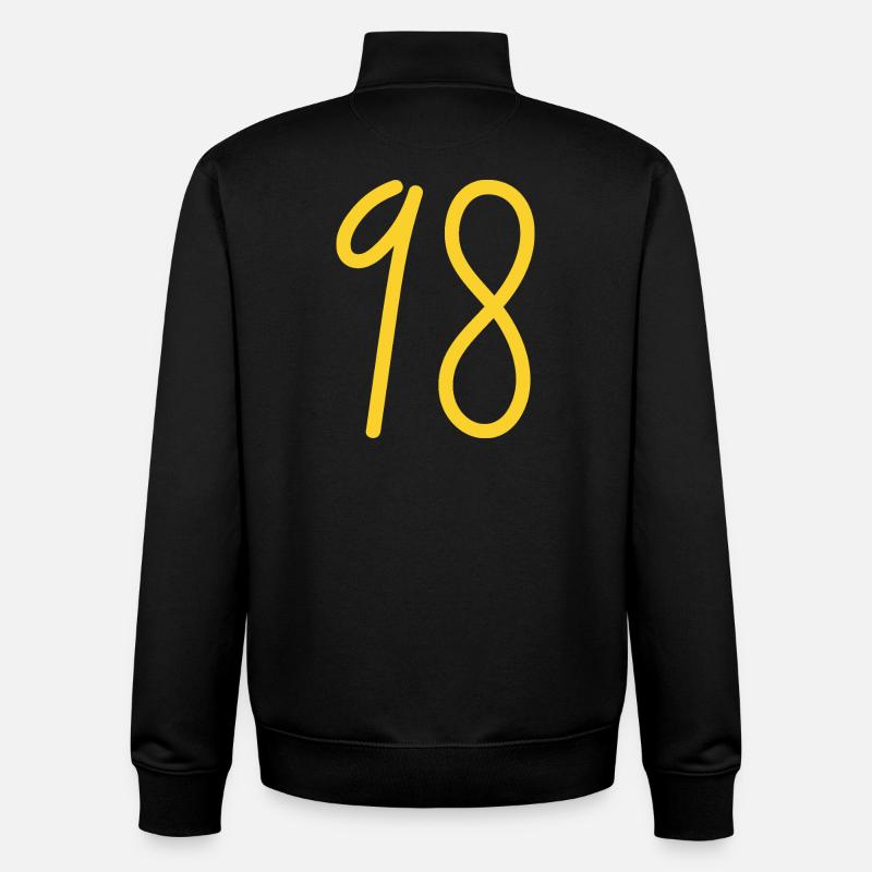 98 - Sweat zippé unisexe en coton bio Stanley/Stella - noir