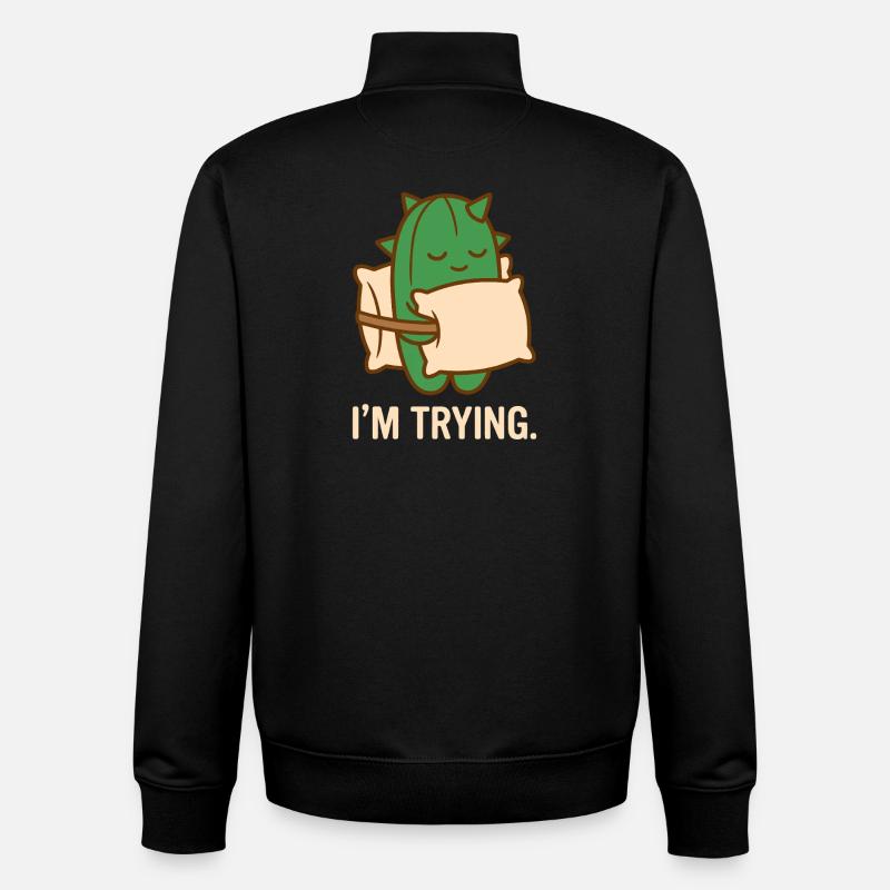 Piquante mais difficile - Sweat zippé unisexe en coton bio Stanley/Stella - noir