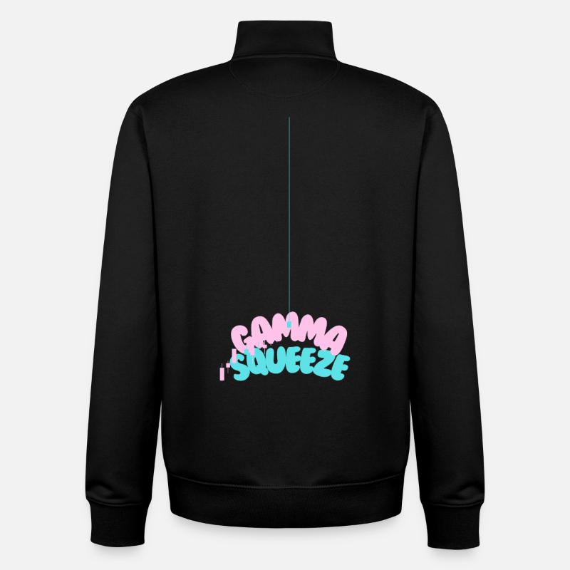Compression gamma - Sweat zippé unisexe en coton bio Stanley/Stella - noir