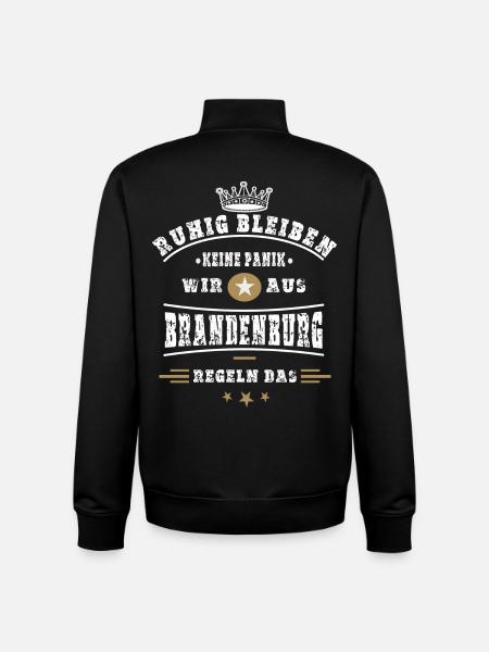 Brandenburg Regelt das ! - Unisex Organic Zip Sweatshirt von Stanley/Stella - Schwarz