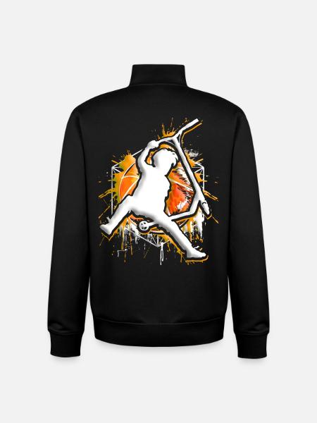 Scooter - Stuntscooter - Trottinette - Tretroller - Unisex Organic Zip Sweatshirt by Stanley/Stella - black
