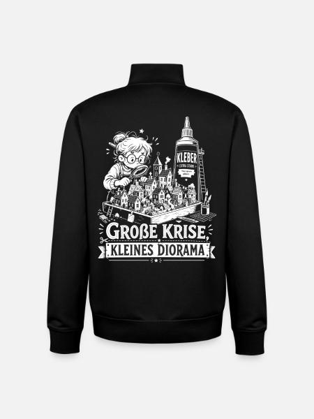Große Krise, kleines Diorama - Unisex Organic Zip Sweatshirt von Stanley/Stella - Schwarz