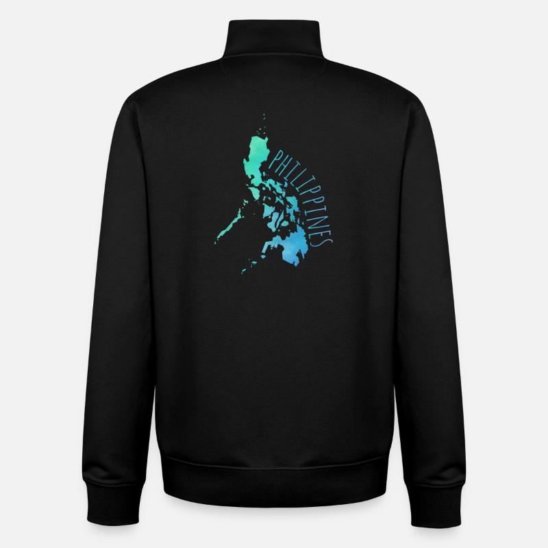 Philippines - Unisex Organic Zip Sweatshirt von Stanley/Stella - Schwarz