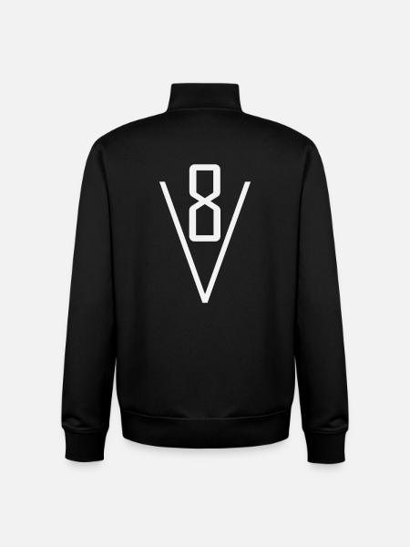 V8 engine - Unisex Organic Zip Sweatshirt by Stanley/Stella - black