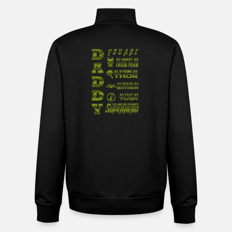 Citation de motivation inspirante Impression d’art - Sweat zippé unisexe en coton bio Stanley/Stella - noir