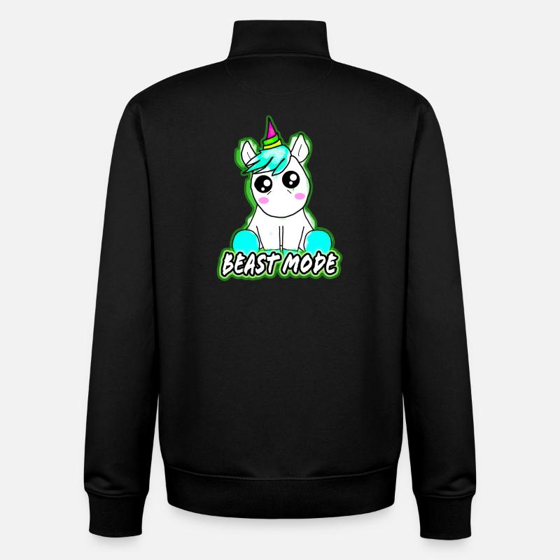 Beast mode - Unisex Organic Zip Sweatshirt von Stanley/Stella - Schwarz