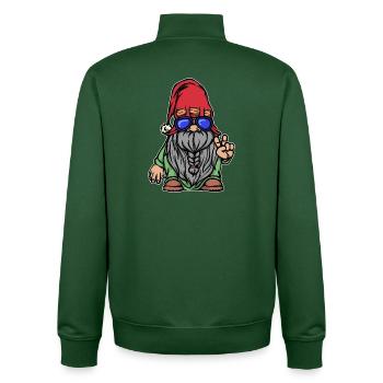 Beard Hairstyle Beard Growth Masculinity Beard Wearer - Unisex Organic Zip Sweatshirt by Stanley/Stella - bottle green - Back - AI Model Male 185 dark (185cm)