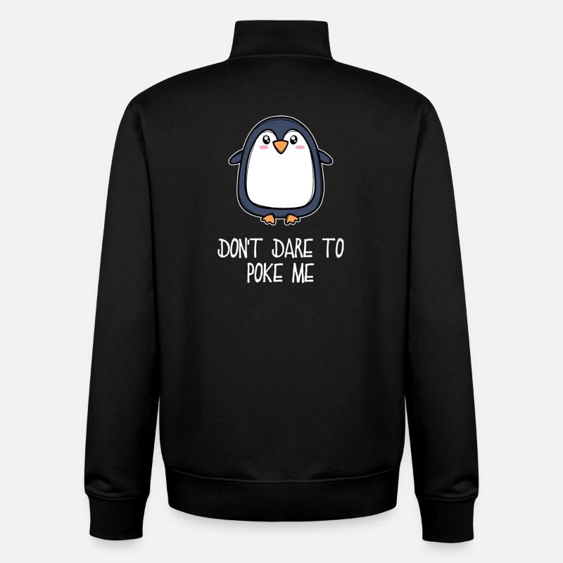 Antarktis Tier süß Pinguin Seevogel Statement - Unisex Organic Zip Sweatshirt von Stanley/Stella - Schwarz