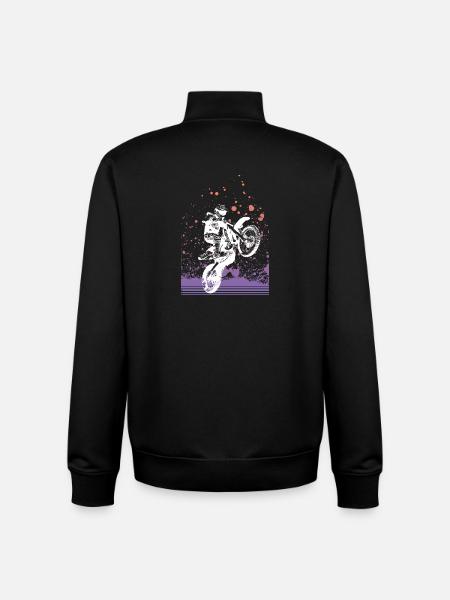 Motocross - Unisex Organic Zip Sweatshirt by Stanley/Stella - black