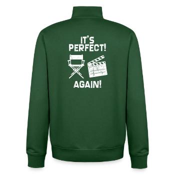 Regisseur Statement Job Erfolg Karriere Arbeiter - Unisex Organic Zip Sweatshirt von Stanley/Stella - Flaschengrün - Hinten - AI Model Male 185 dark (185cm)