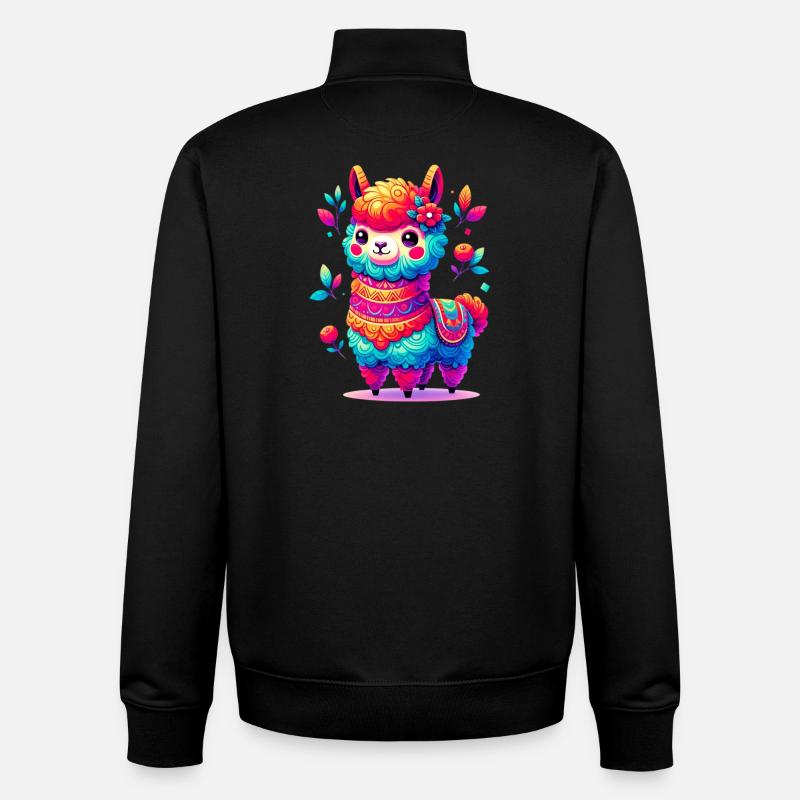 Alpaca - Unisex Organic Zip Sweatshirt by Stanley/Stella - black