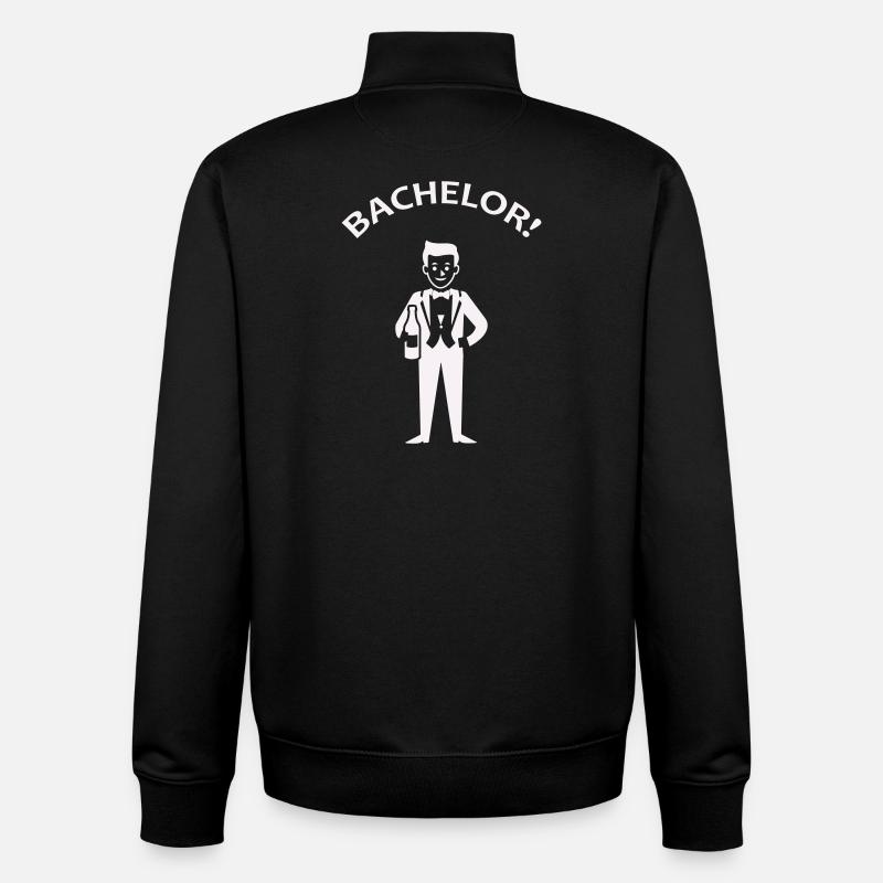 Feierlicher Junggesellenabschied Humor - Unisex Organic Zip Sweatshirt von Stanley/Stella - Schwarz