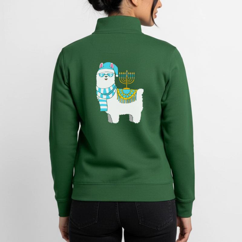 Hanoukka Hanoukka Hanoukka Sweat zippé unisexe en coton bio Stanley/Stella