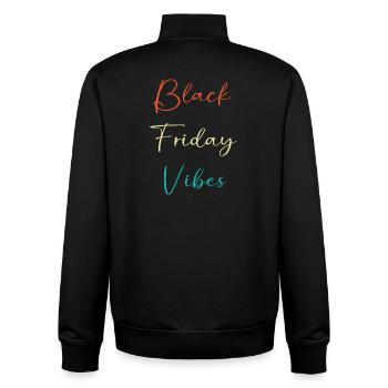 Kaufrausch Black Friday - Unisex Organic Zip Sweatshirt von Stanley/Stella - Schwarz - Hinten - AI Model Male 185 light (185cm)