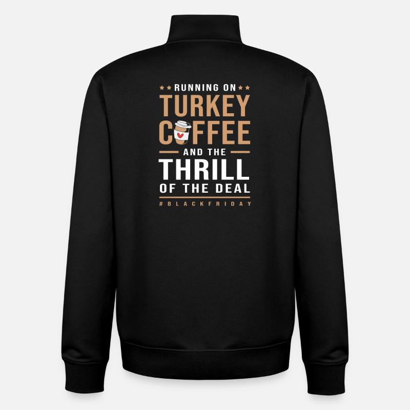 Virée shopping du Black Friday - Sweat zippé unisexe en coton bio Stanley/Stella - noir