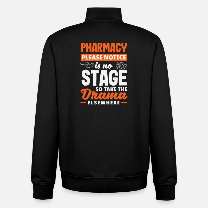 Apotheker Pharmazeutisch-technischer - Unisex Organic Zip Sweatshirt von Stanley/Stella - Schwarz
